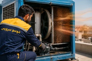 خشک بودن پوشال یا خرابی پمپ آب از رایج‌ترین دلایل باد گرم کولر آبی است.