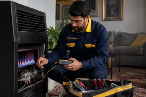 سرویس و تعمیر بخاری گازی در محل با تجهیزات تخصصی