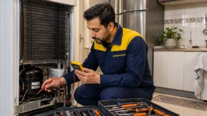 عوامل مؤثر بر هزینه تعمیر یخچال و بررسی دستگاه توسط تعمیرکار