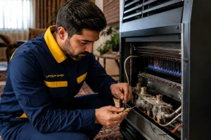 عیب یابی بخاری گازی در منزل توسط تعمیرکار