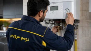 تنظیم فشار پکیج برای رفع مشکل گرم نشدن آب مصرفی
