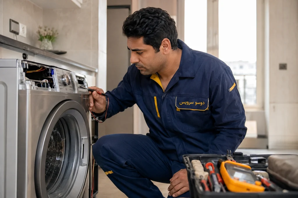علت روشن نشدن لباسشویی