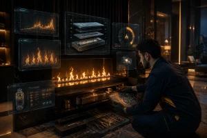فرآیند تعمیر و سرویس تخصصی شومینه الکلی