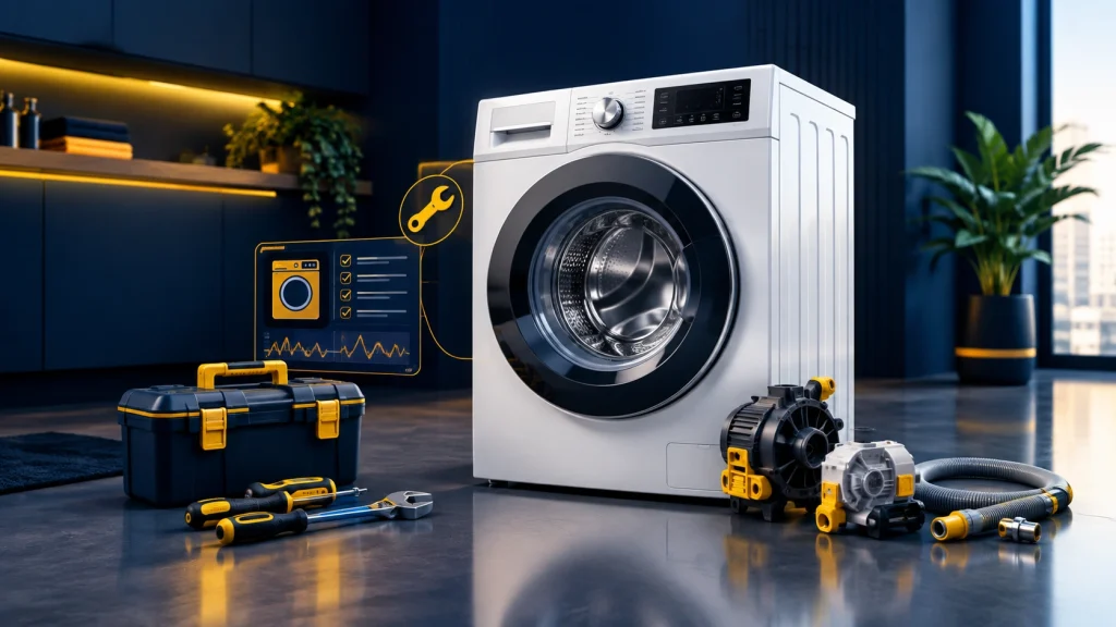 تعمیر لباسشویی آبسال در محل توسط تعمیرکار متخصص