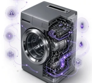 عیب یابی و بررسی ارور لباسشویی ایکس ویژن