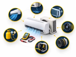 عیبیابی و تعمیر خرابیهای کولر گازی